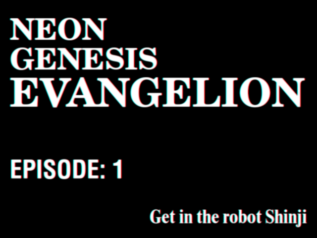Get in the robot shinji
